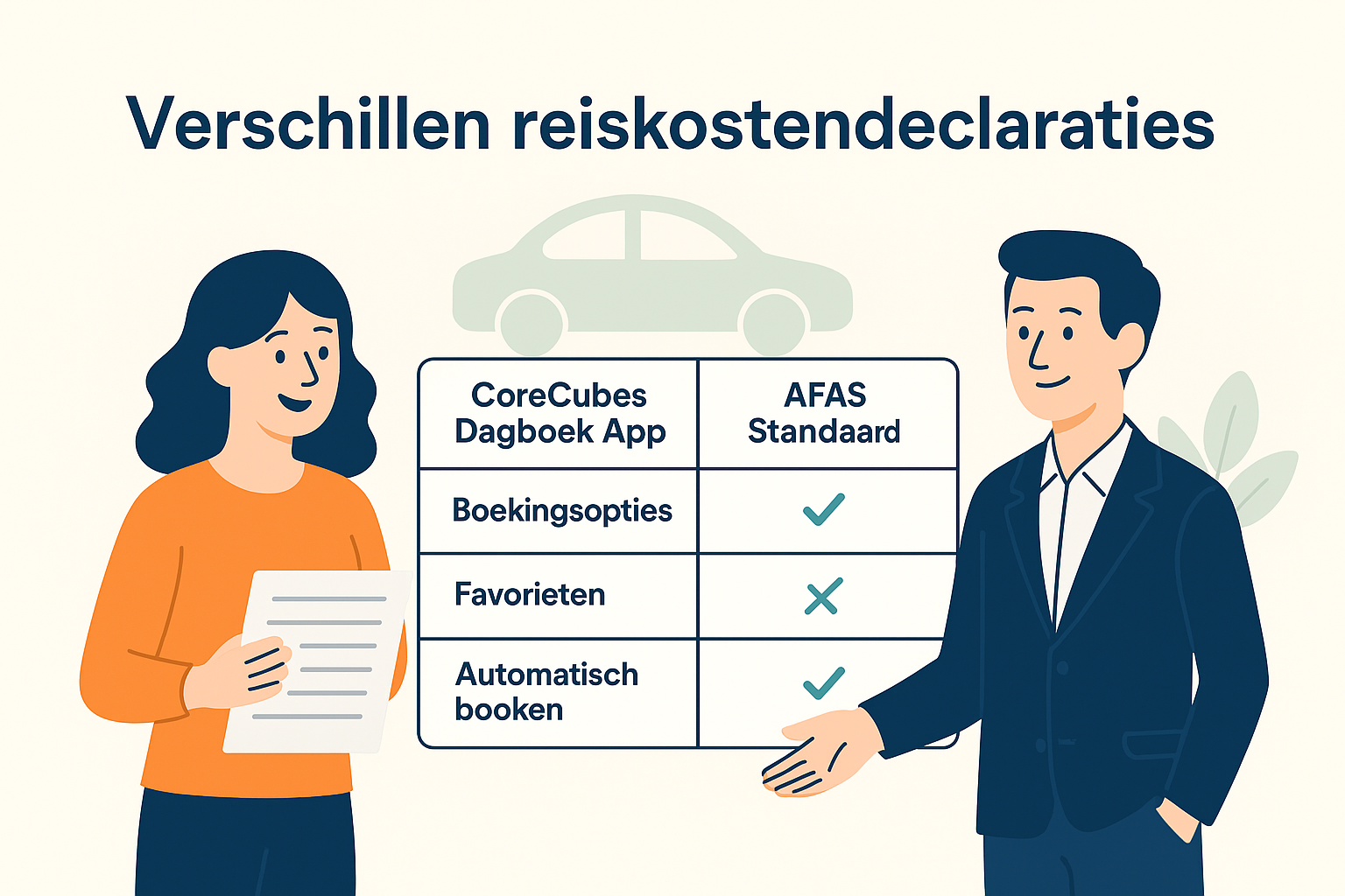 Verschillen CoreCubes & AFAS