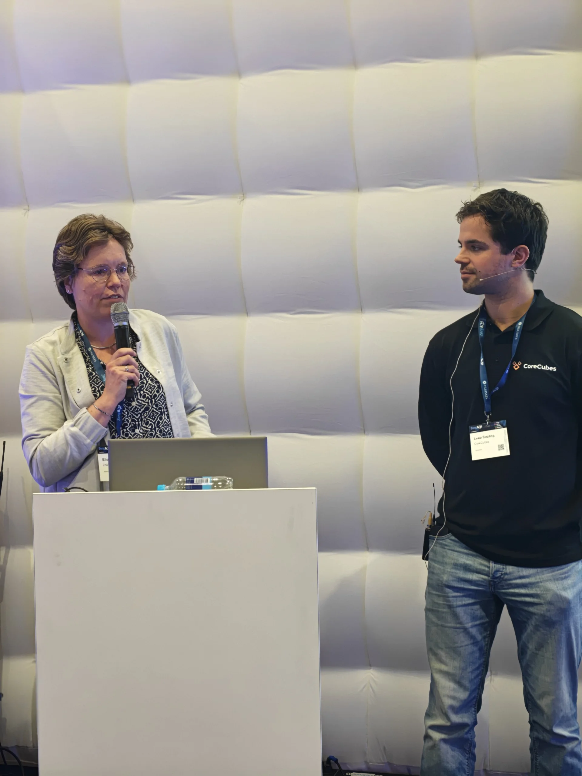 Ludo van CoreCubes op de Zorg & ICT beurs