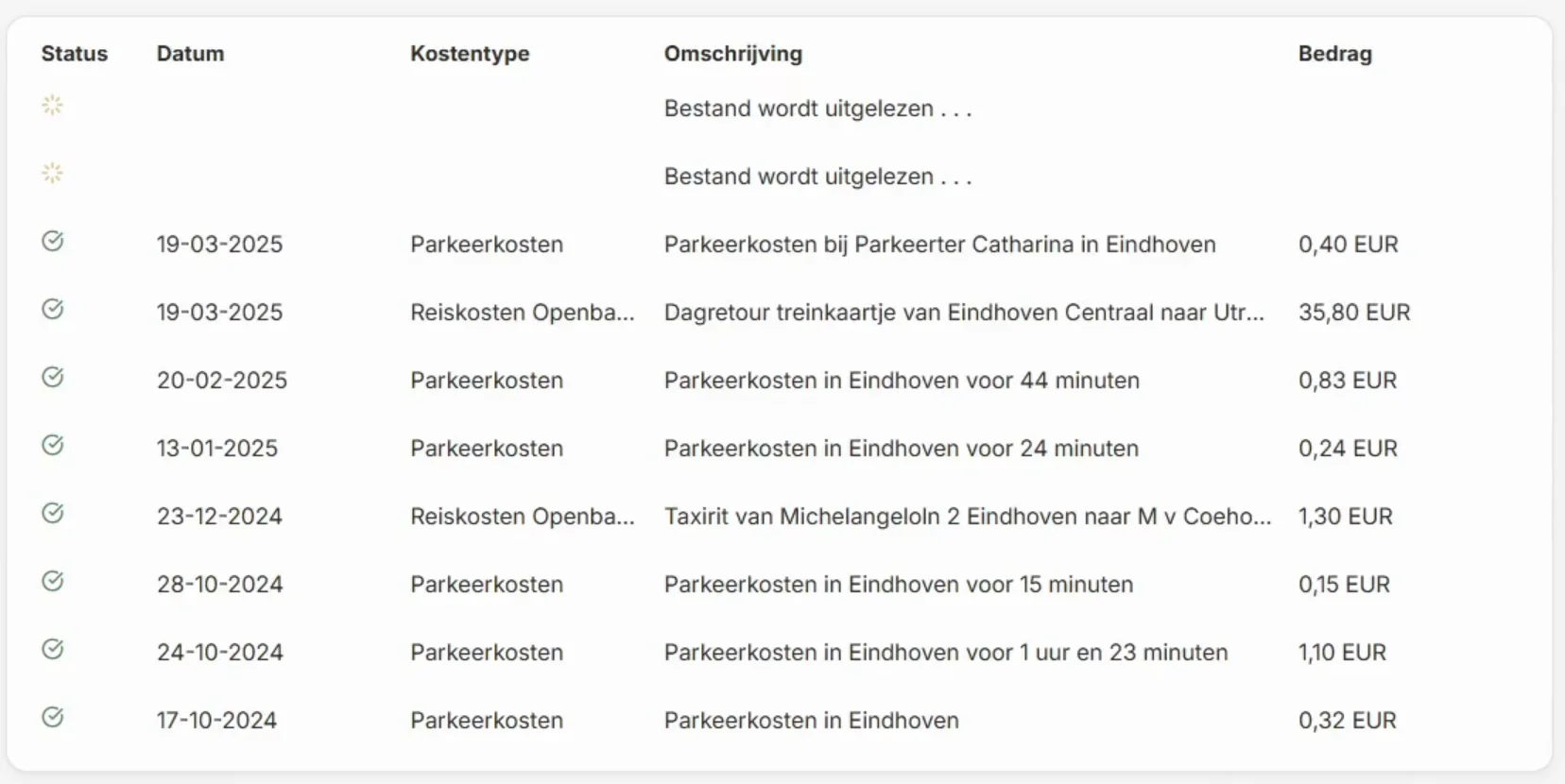 Debby AI-assistent voor bonnetjes
